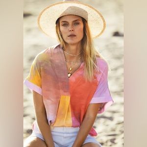 Bl^nk London Carmel Tie-Dye Blouse
